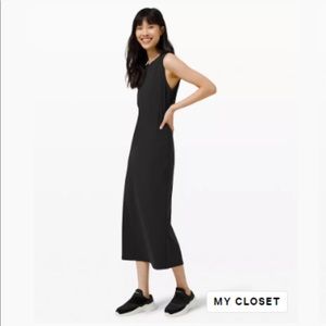 Lululemon All Aligned Midi dress, size 4, Black